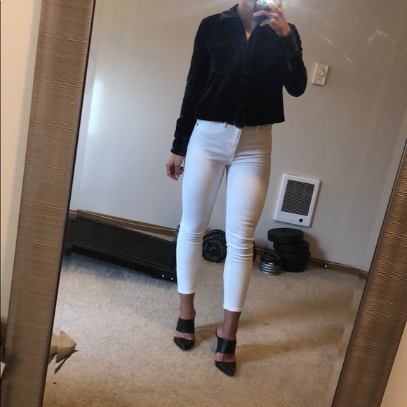 Marled x Olivia culpo velvet cropped long sleeve - Picture 8 of 8
